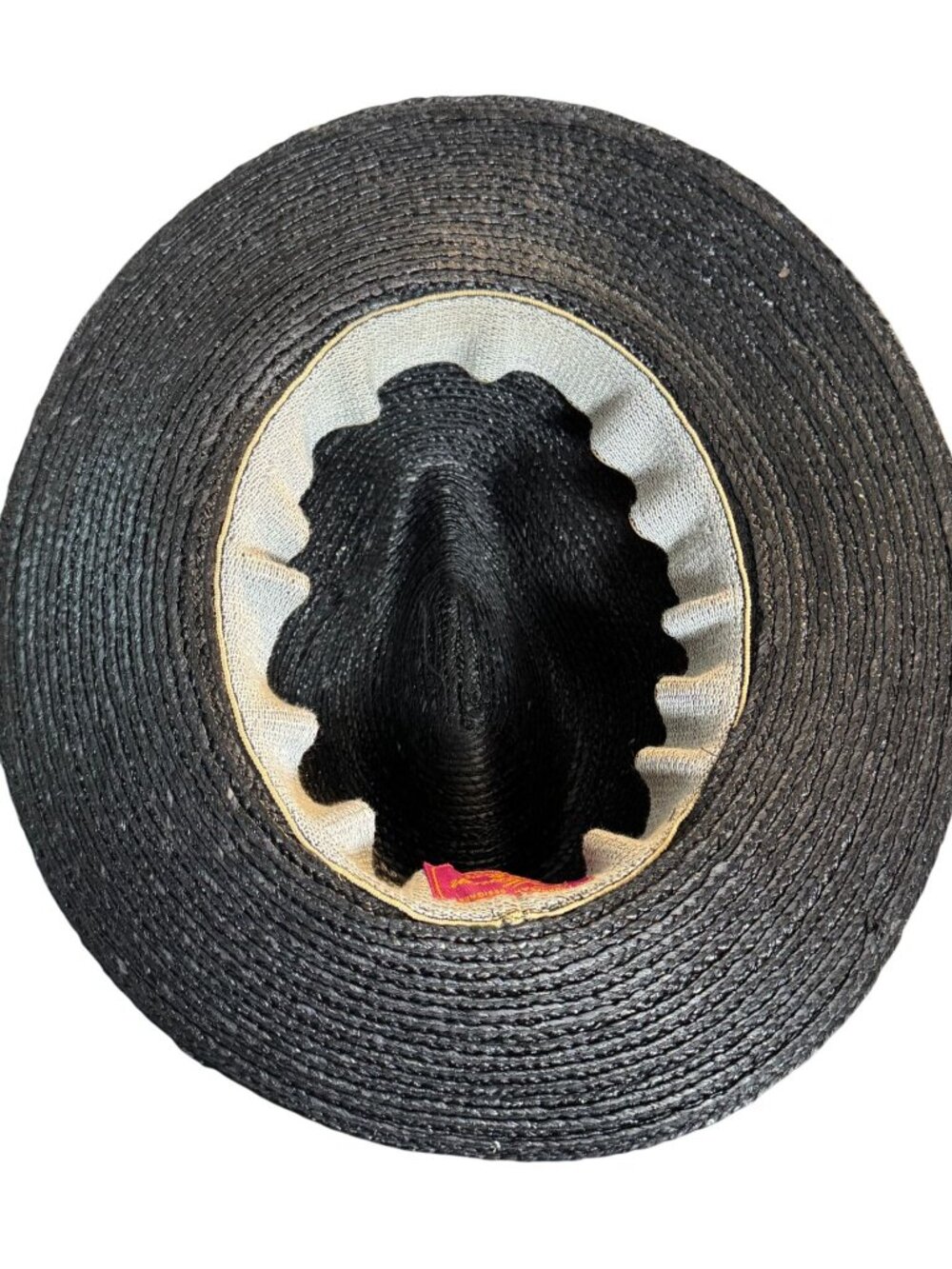 Callanan Resort Black Straw Fedora Sun Hat European Designer American Style Exce - Picture 8 of 9